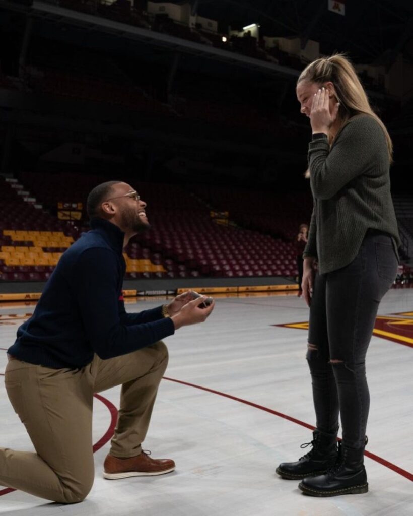 Rachel Banham Boyfriend Turned Husband Andre Hollins Is Also A Hoopster