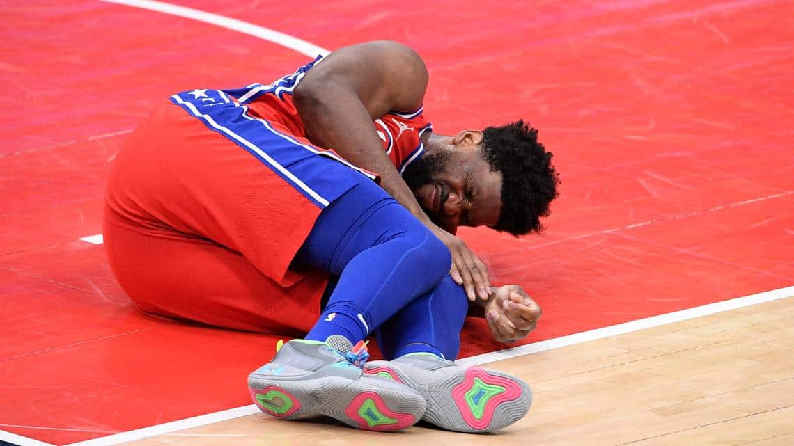 Joel Embiid to miss two weeks due to a knee injury