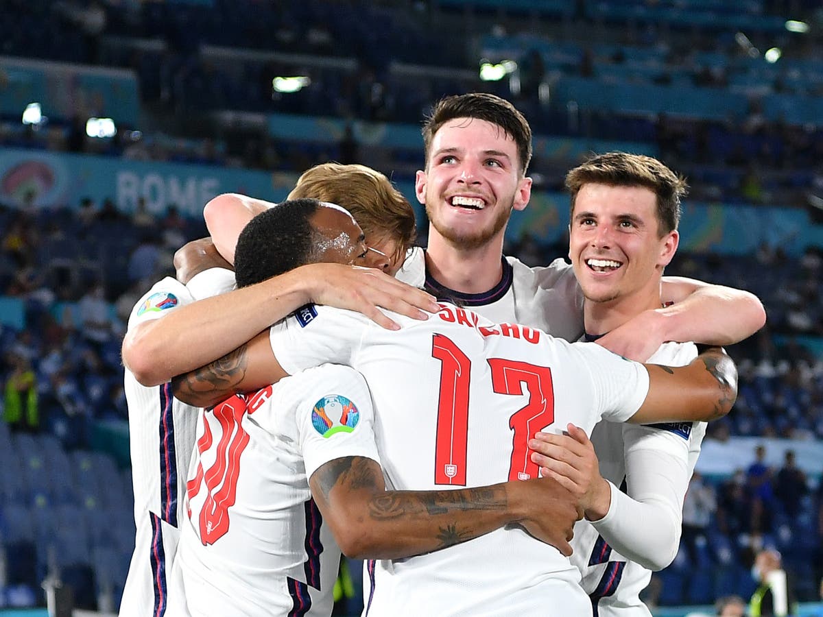 England 4-0 Ukraine: England set up semi final with Denmark